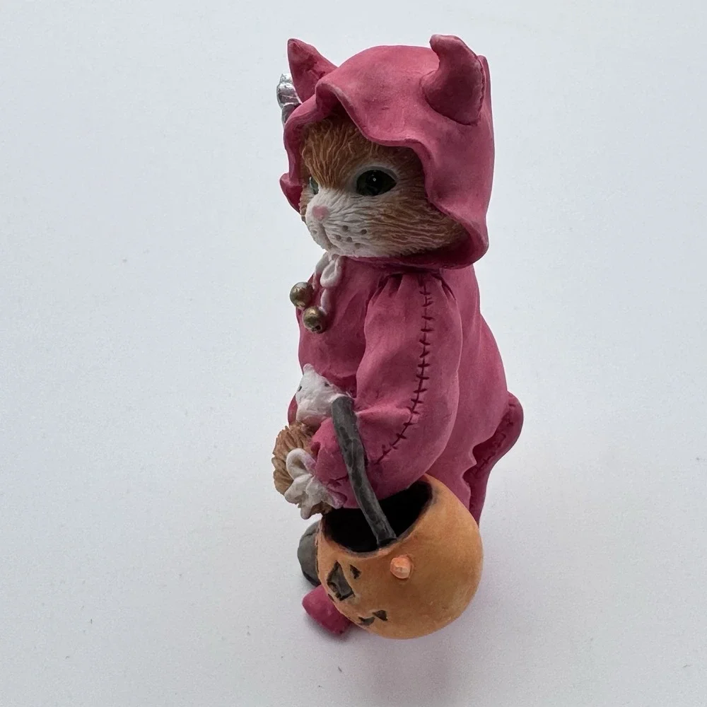 VTG Calico Kittens You're My Little Devil Priscilla Hillman Enesco Halloween Cat